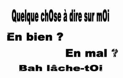 tu es chez moi mais tu doit faire comme si c'était chez toi lache -toi
